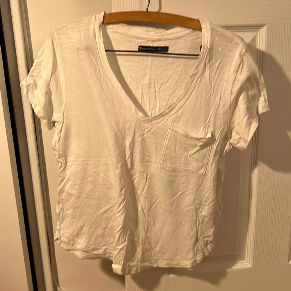 Woman’s v- neck Abercrombie and Fitch pocket T